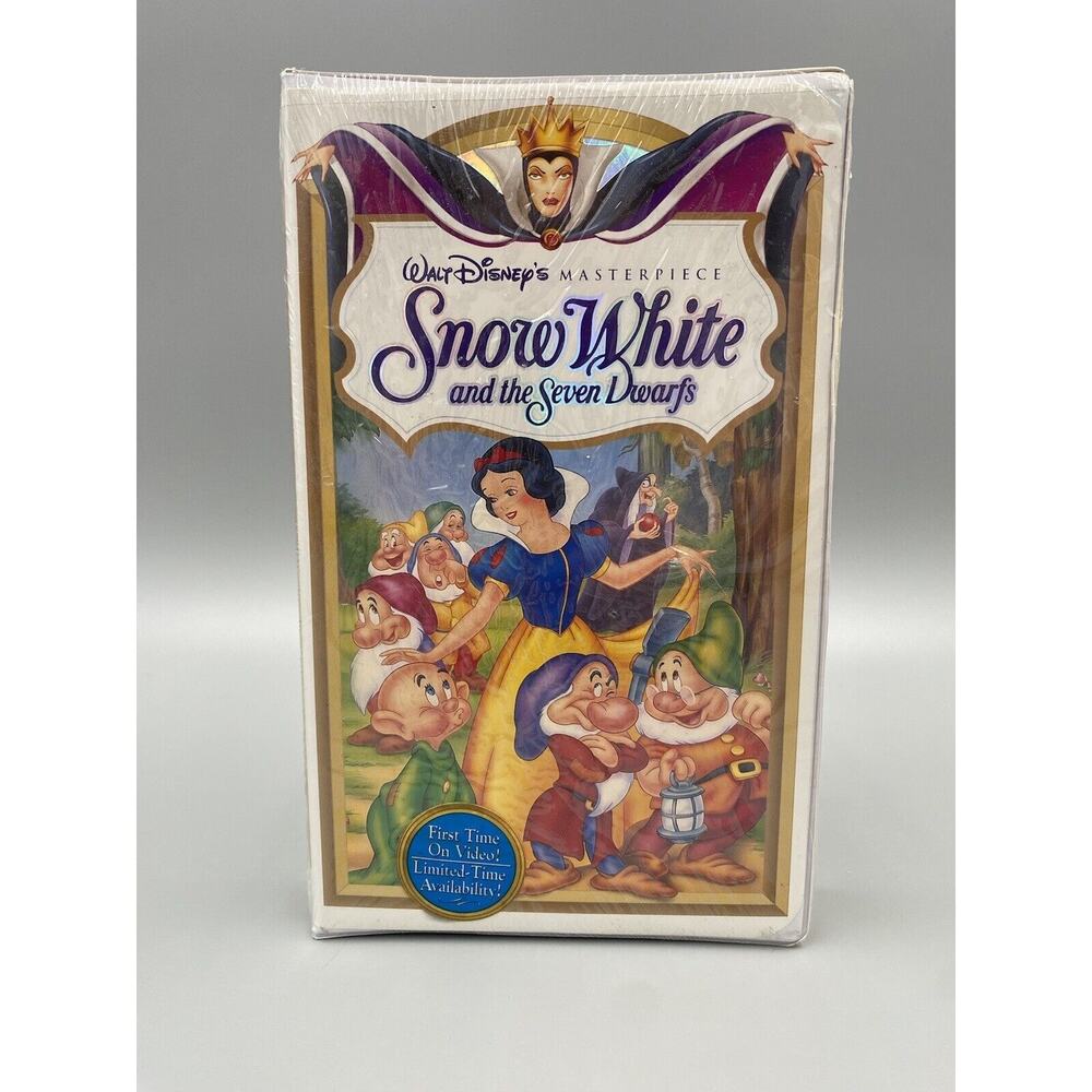 Snow White and the Seven Dwarfs VHS Disney Video Cassette Tape SEALED